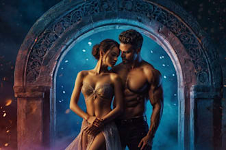 do fantasy book cover, romance book cover and ebook cover