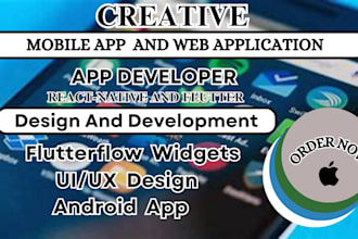 build your mobile and web application using bubble  flutterflow flutter adalo