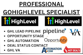 do gohighlevel lead pipeline opportunity stage automation deal status contact va