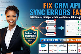 fix salesforce hubspot zoho airtable API sync field mapping errors