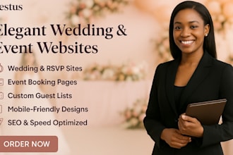 wedding website event planning wedding planner website design event website