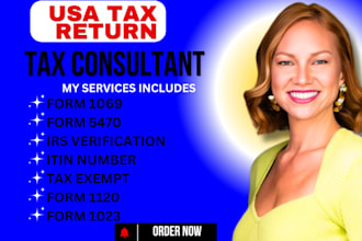 prepare form 1040nr, 1120, 1120f, 1065, 1023, 1023ez , llc tax and all schedules