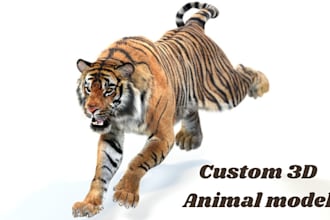 design 3d modeling character, 3d animal, 3d game, animation with cartoon style