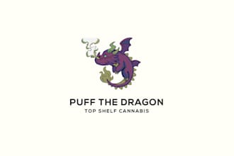 design top shelf luxury cannabis dispensary logo