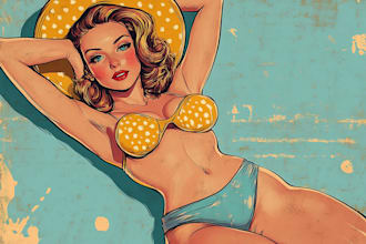 design retro vintage illustration retro comic book pop art, retro vintage poster