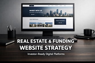 create a professional real estate investor, nonprofit funding website