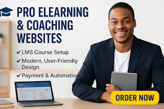 setup elearning courses tutor lms coaching website on learndash kajabi thinkific