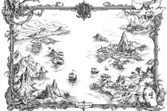 make fantasy map illustration for dnd