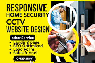 design home security website locksmith website cyber security cctv website