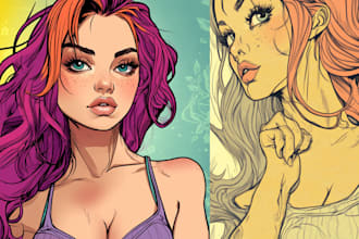 make cartoonist picture portrait comic, cartoon portrait