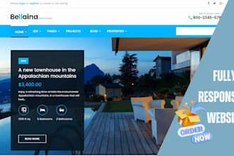 design wordpress real estate website with idx mls integration for any business