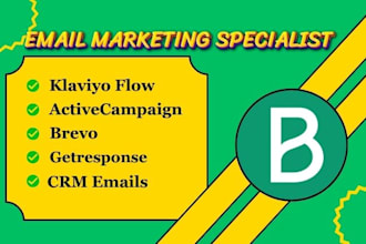 do klaviyo flow,  activecampaign, brevo, getresponse, abandon cart, omnisend