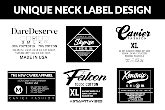 design neck label, clothing tag, t shirt tag, clothing label for t shirt brand
