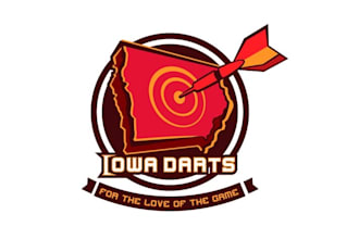 make a standout modern logo for a competitive dart league