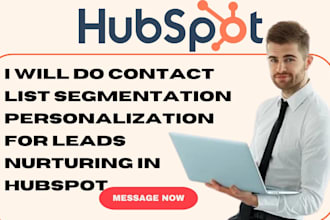 do contact list segmentation, personalization for lead nurturing in hubspot crm