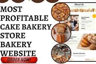 design restaurant bakery shopify food ordering cake bakery store bakery website