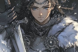draw stunning anime art and manga panel with your idea