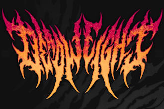 make brutal death metal, deathcore, black metal band logo
