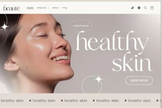 skincare shopify store skincare website skincare shopify website skincare store