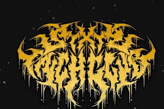 design you a brutal death metal, slamming, deathcore logo