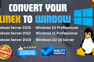 convert your linux vps to windows