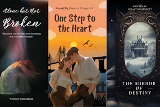 design creative trending book cover for you