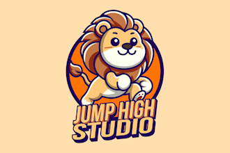 design a cute mascot logo for brand identity, company, business