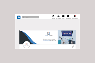 design a professional linkedin banner and spotify banner
