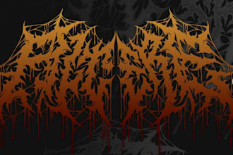 design death metal, black metal and heavy metal logo for your band