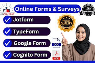 create online forms, surveys, jotform, google form, cognito form, typeform