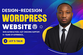 create responsive wordpress landing page design, elementor landing page, clone
