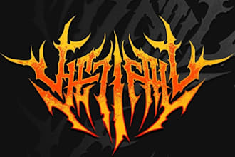 design you a brutal death metal, slamming, deathcore logo