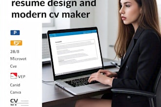 create a job winning professional resume and modern CV design
