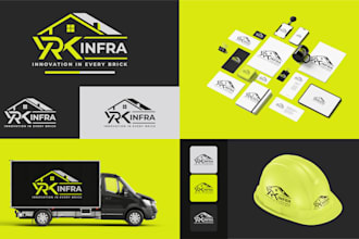 create a brand logo design, branding kit and corporate brand identity