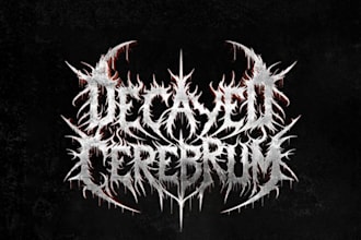 draw a death metal logo