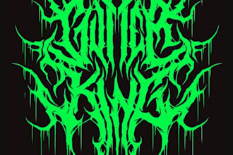 death metal, deathcore, metalcore logo band merch