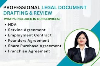 draft, review and edit legal contracts and agreements