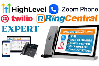 fix gohighlevel a2p 10dlc ringcentral IVR zoom twilio voip gohighlevel setup ghl