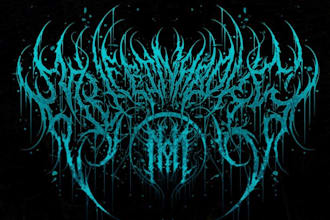 draw a metal band logo