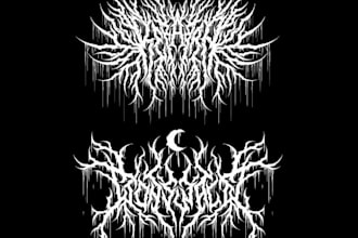 make a dark satanic occult logo