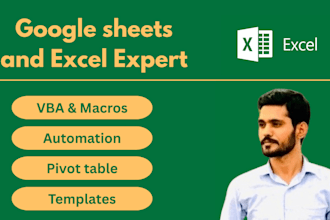do microsoft excel, formulas, data entry, charts, graphs and pivot table