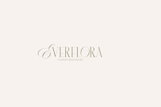 make masterfully unique flower logo design