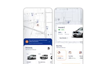 build HQ car rental app, car wash app, carpooling app, car auction website