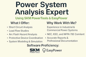 do electrical power system analysis using easypower skm and etap