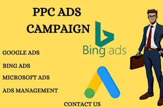 setup and manage google ads bings ads microsoft shopping ads ppc ads campaign