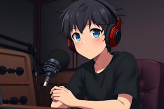 record a japanese male anime voiceover