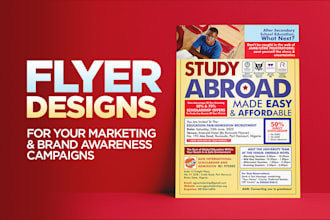 design flyers for your sales, marketing and brand awareness