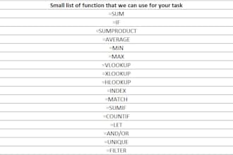 create or update excel formulas for financial reporting