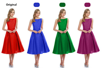 do photo editing , color change , and color match