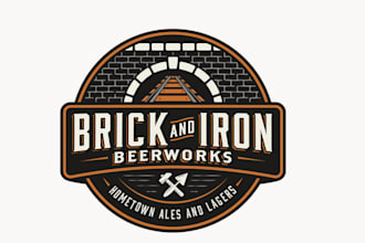 design creative brewery label logo